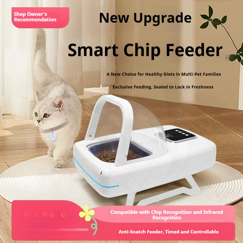 Smart Chip Detects Infrared Signals To Enable Automatic Feeding For Cats