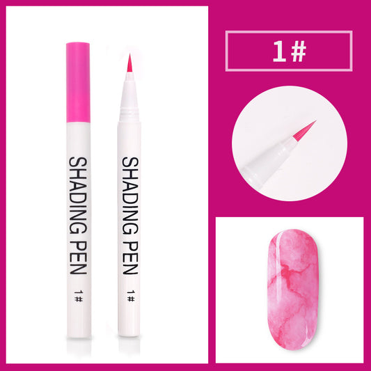 Manicure Shading Fluid Blæk Røgfarvet Glas Boble Negl
