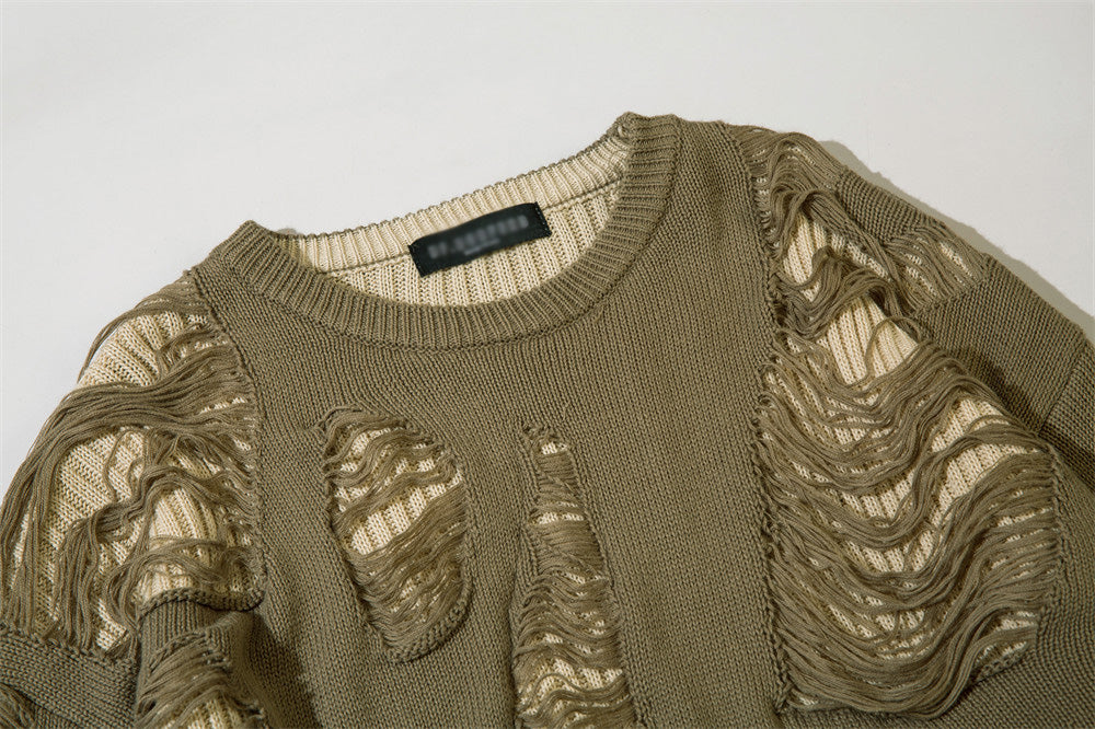 Relaxed Slouchy Round Neck Long Sleeve T-Shirt