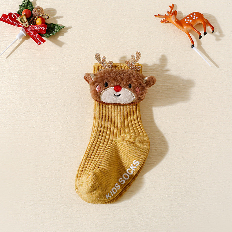 Non-slip Floor Socks Cartoon Children's Mid-calf Socks Baby's Socks