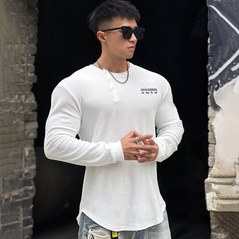 Sports Long-sleeved Men's Stretch Fitness T-shirt
