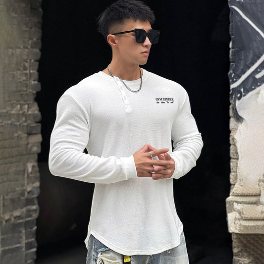 Sports Long-sleeved Men's Stretch Fitness T-shirt
