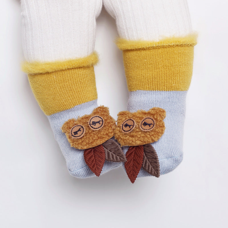 Middle And High Tube Cartoon Children's Terry Socks