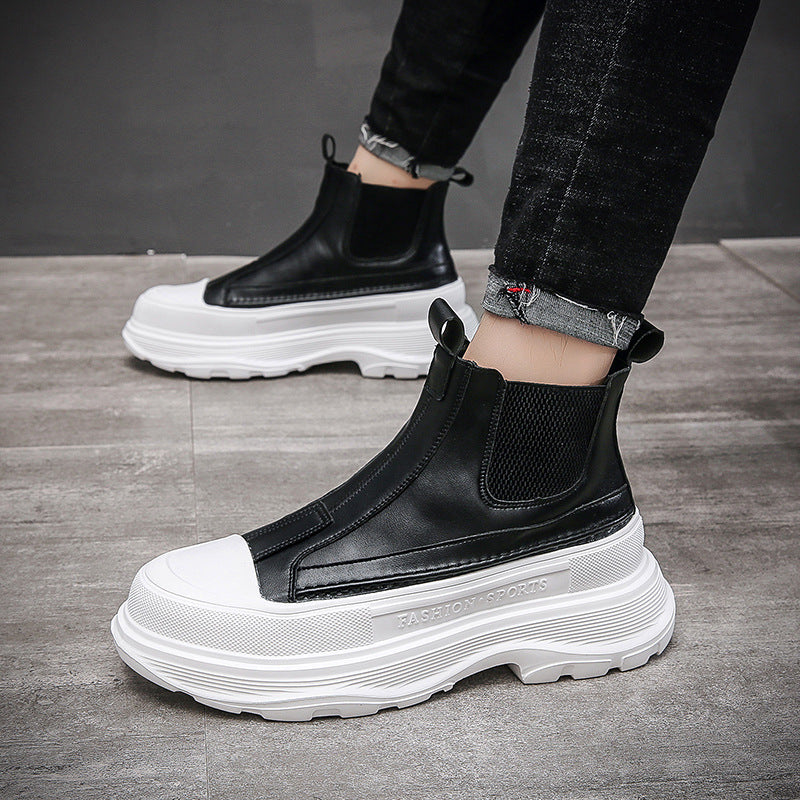 Thick-soled High-top Casual Set Of  Boots