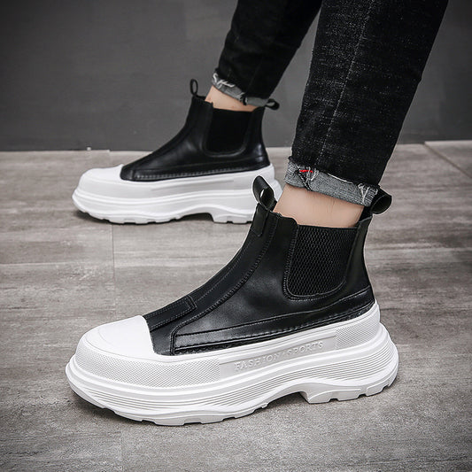 Thick-soled High-top Casual Set Of  Boots