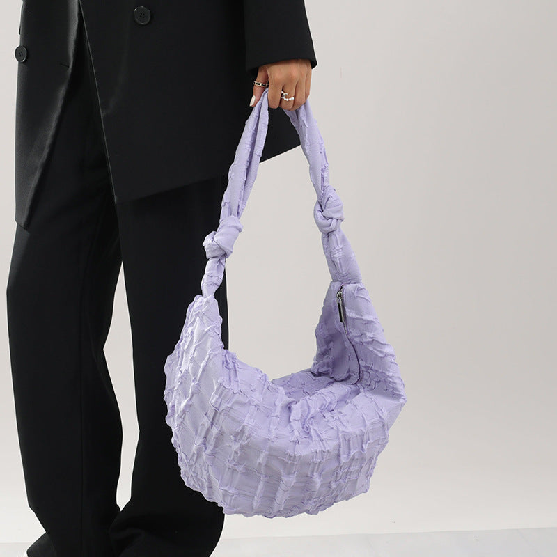 Mesh Female Cloud Bag Crossbody