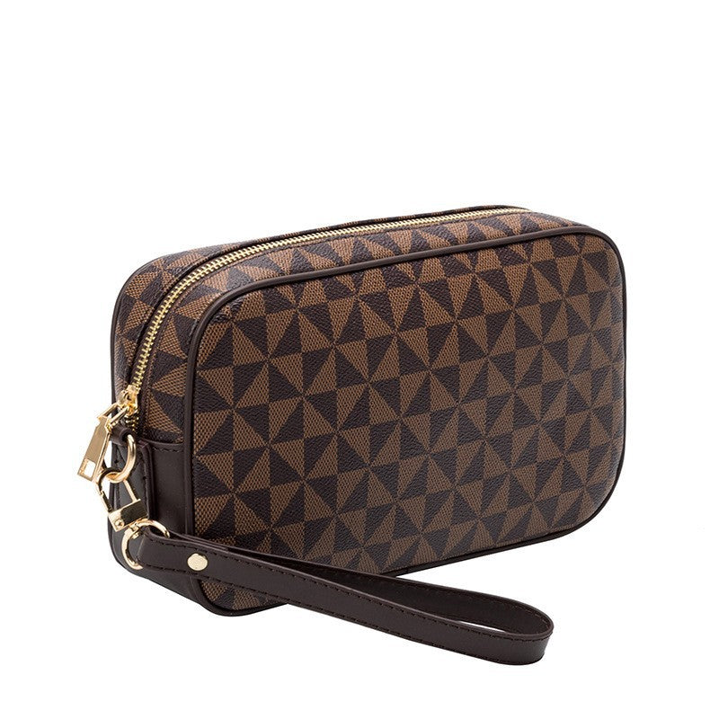 All-matching Printed Clutch Personalized Business Hand-held Bag Clip Wallet