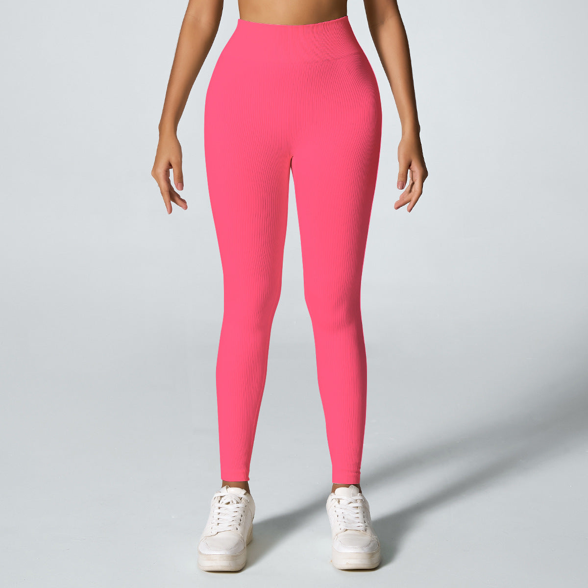 Threaded Seamless Yoga Stretch Tight Fitness Outdoor Breathable Sports Trousers