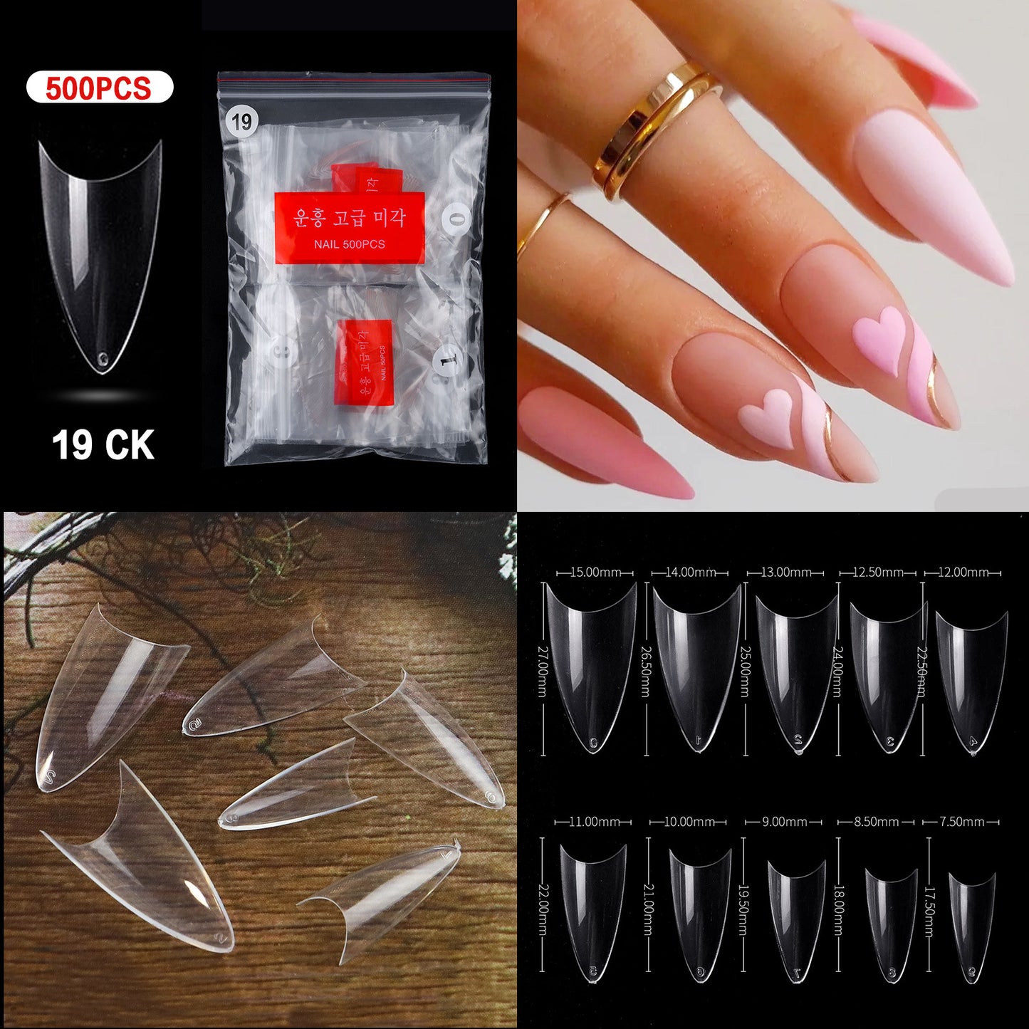 French Pointed Non-marking Ballet Transparent