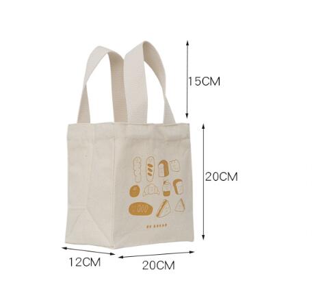 Cute Printed Bento Japanese Hand-carried Canvas Pouch