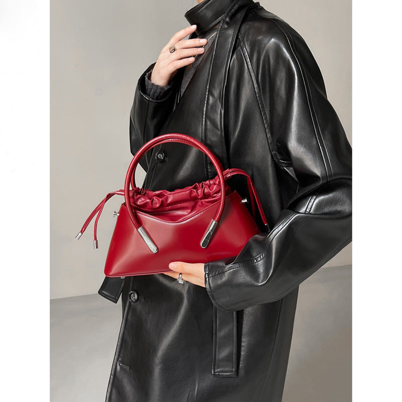 Fashion Leather Portable Women's Crossbody Shoulder Bag