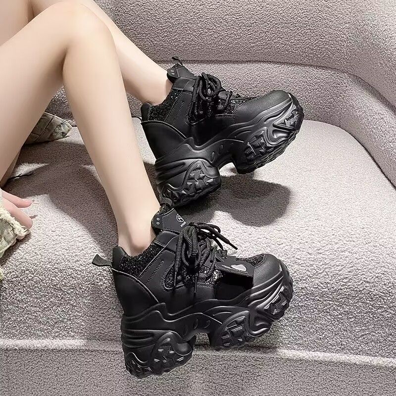 Versatile Fashion Casual Thick-soled Height-increasing Sneakers