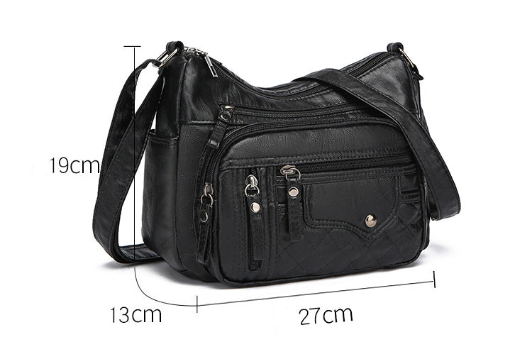 Women's Leather Large-capacity Crossbody Bag