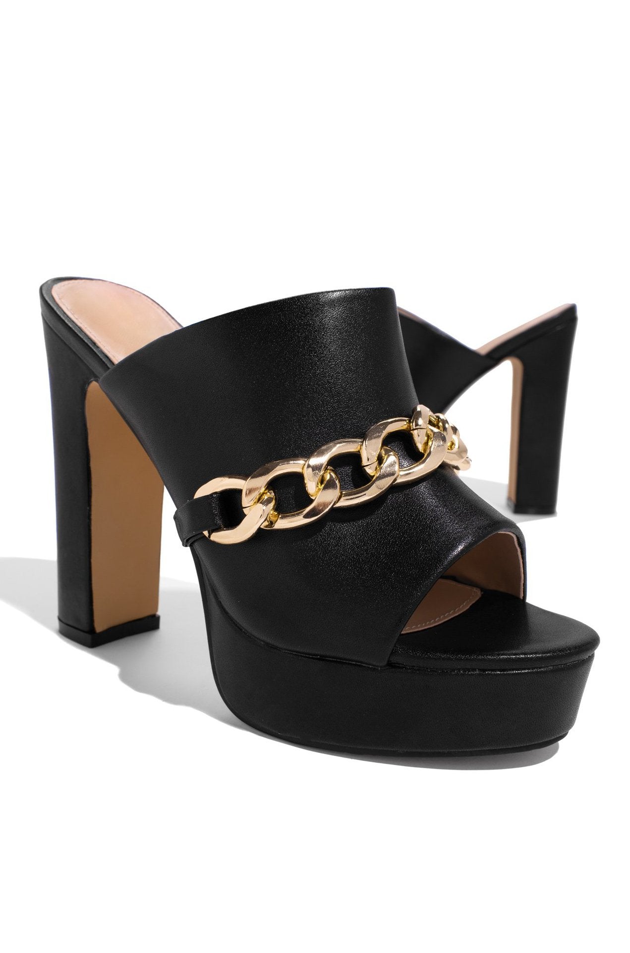 Water Platform Metal Chain Outdoor Slippers