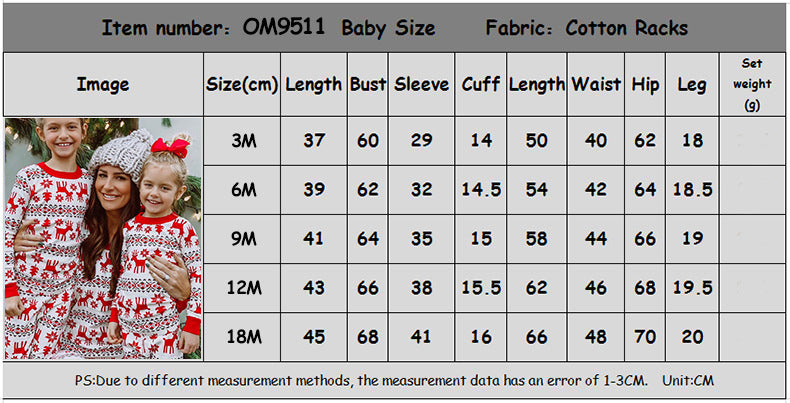 Home Pajamas Parent-child Suit