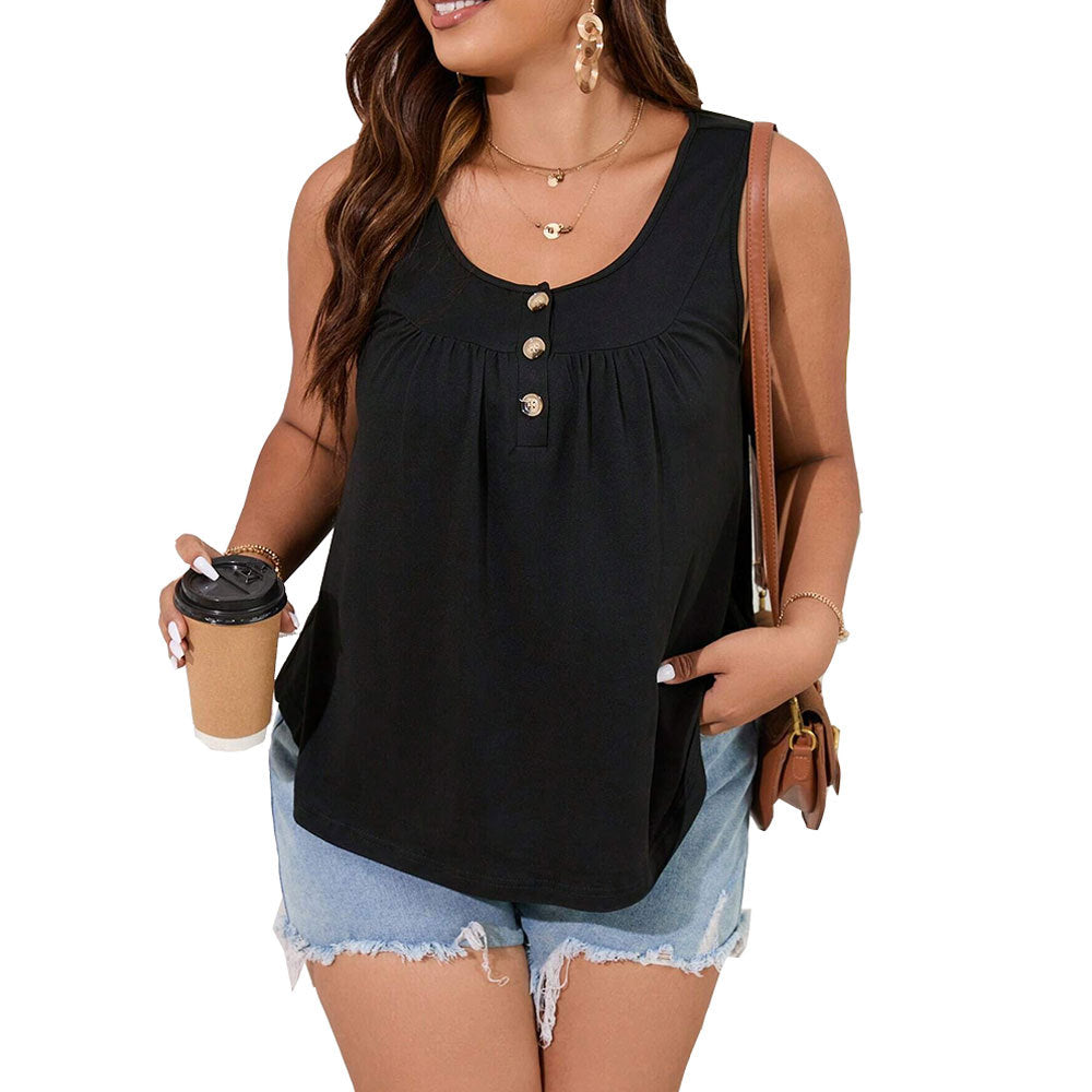 Women's Sleeveless Loose Casual Knitted Vest Top
