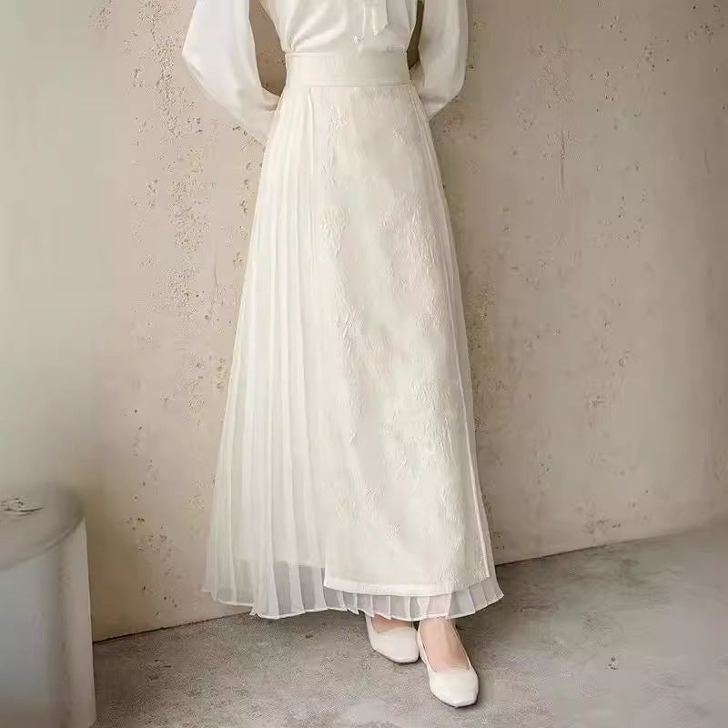 New Chinese Style Artistic Slimming Skirt
