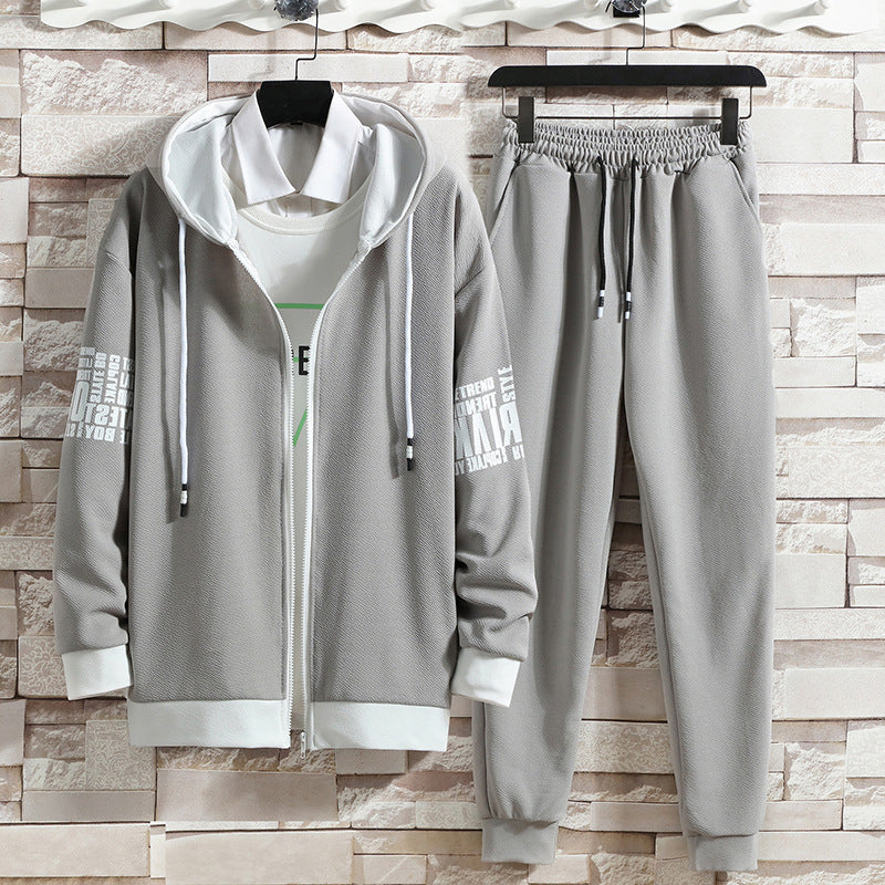 Sweater Suit Men's Korean Version Trend Loose Casual