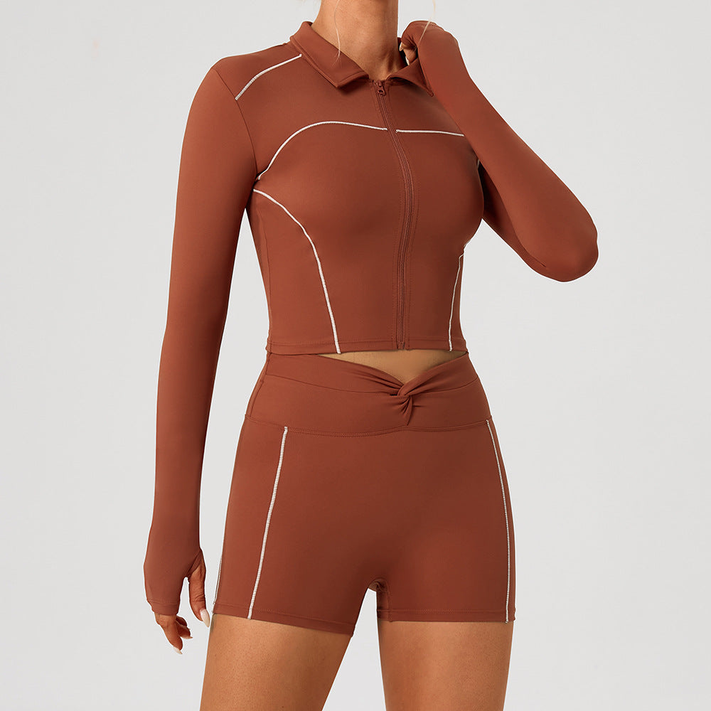 Womens Slimming Yoga Top And Pants Set