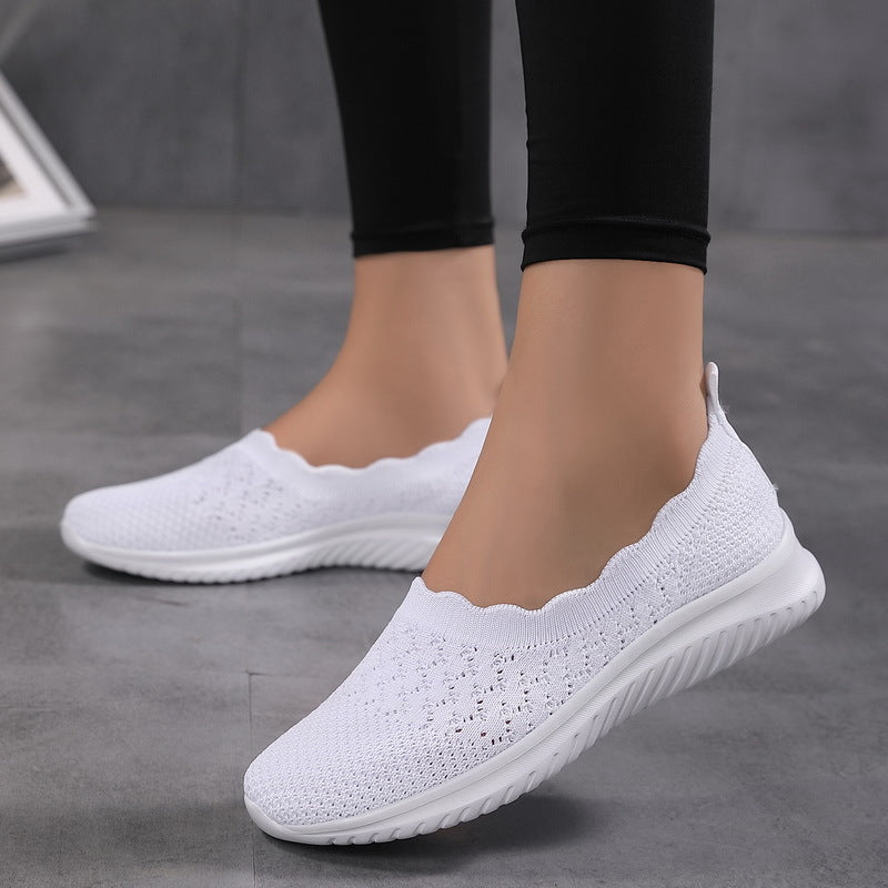 Casual Flyknit Mesh Soft Bottom Lightweight Women's Shoes