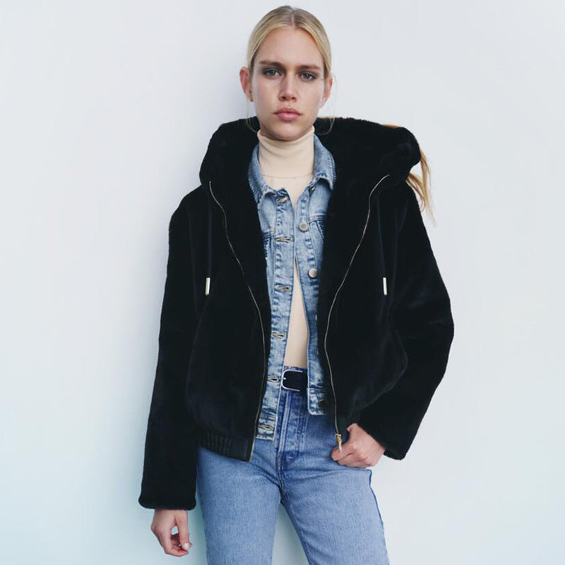 Fashionable Korean Commuter Hooded Jacket