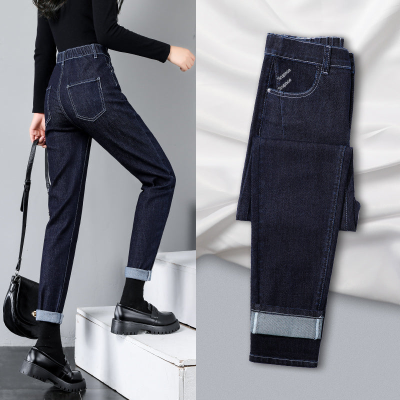 Jeans Women's Summer Spring And Autumn Style Straight Loose High Waist Slim