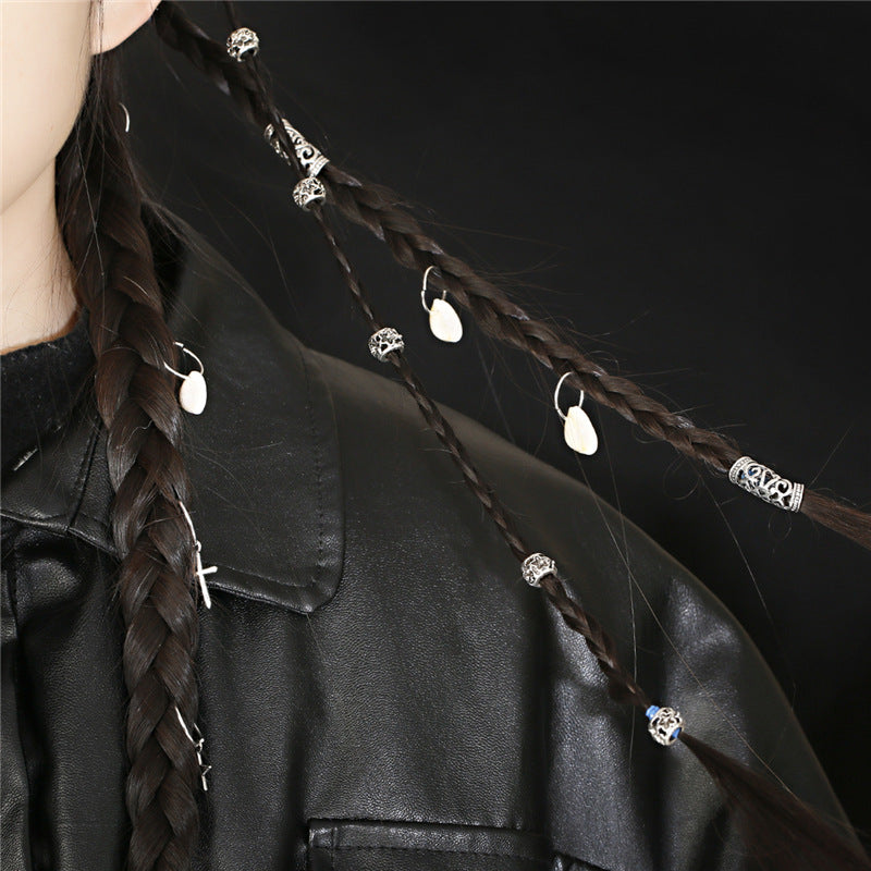 Dreadlocks Buckle Metal Loop Braided Hair Ring Hip Hop Disco Braid