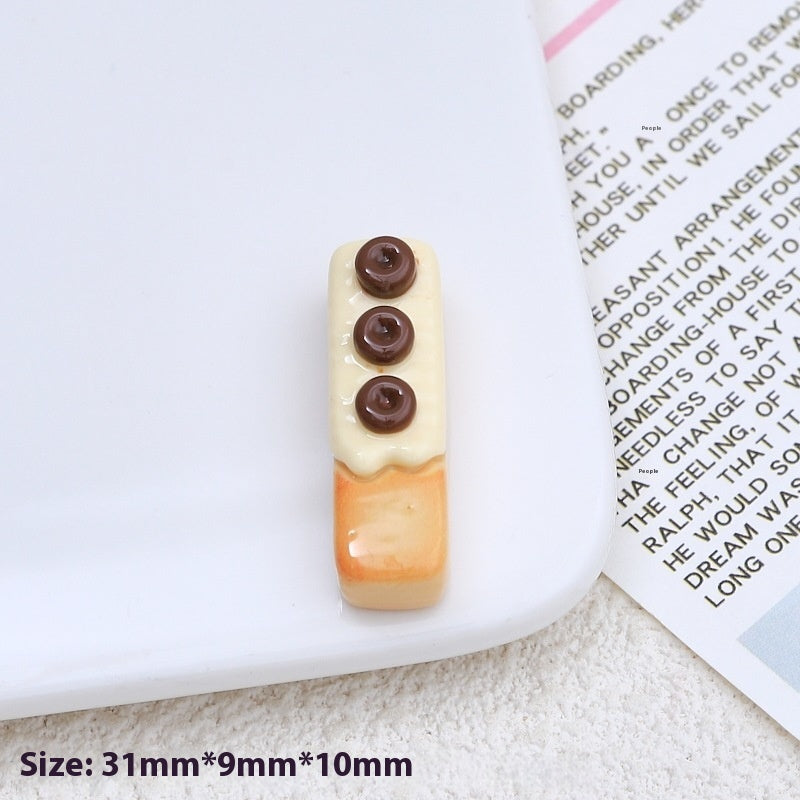 Resin Accessories Cartoon Diy Cream Glue Barrettes Hole Shoes Buckle Jewelry