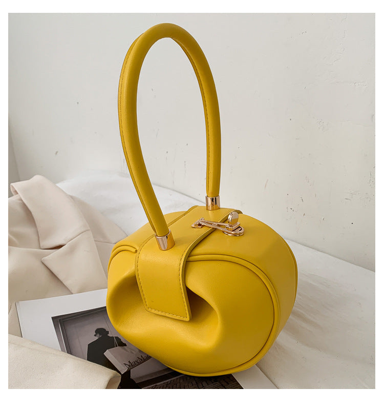 One Shoulder Crossbody Bag Soft Face Small Round Ball Shaped