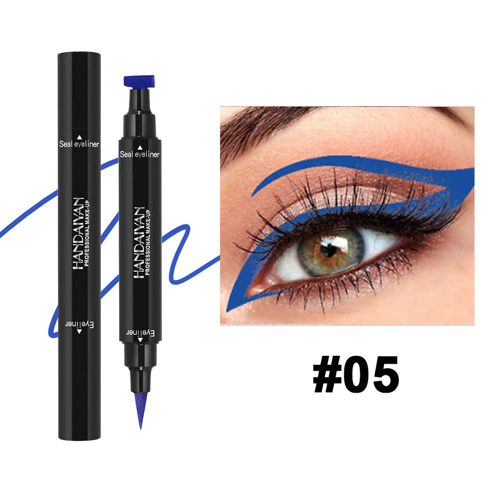 Triangle Seal Color Double Head Liquid Eyeliner