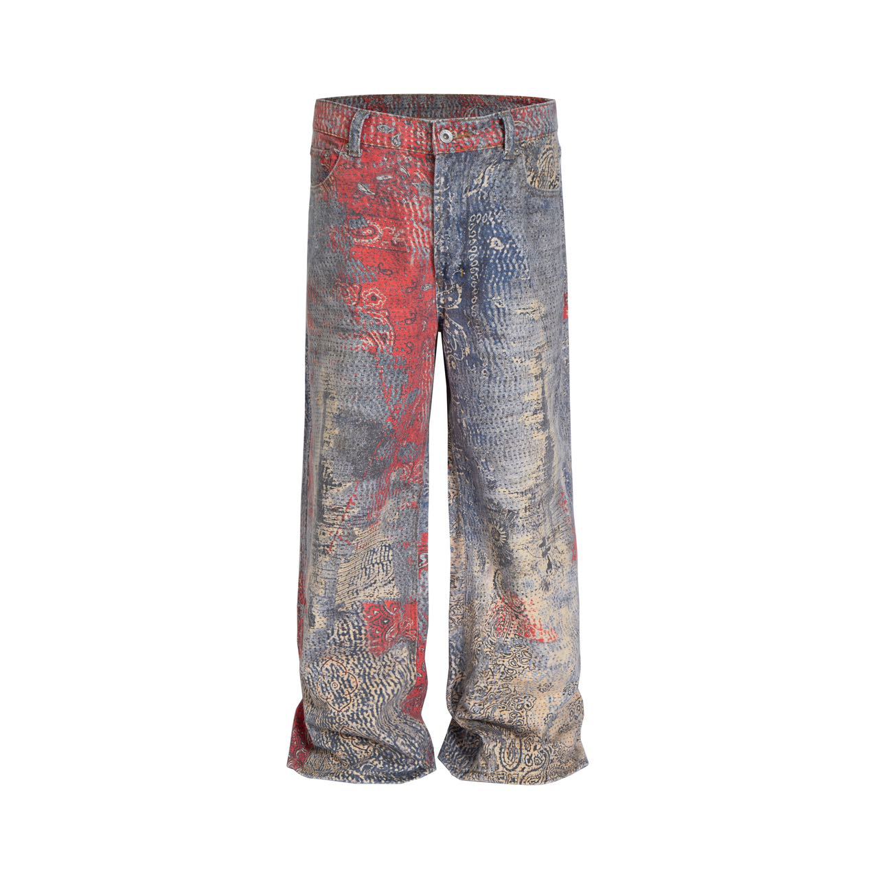 Digital Printing Women's Straight Pattern Pants