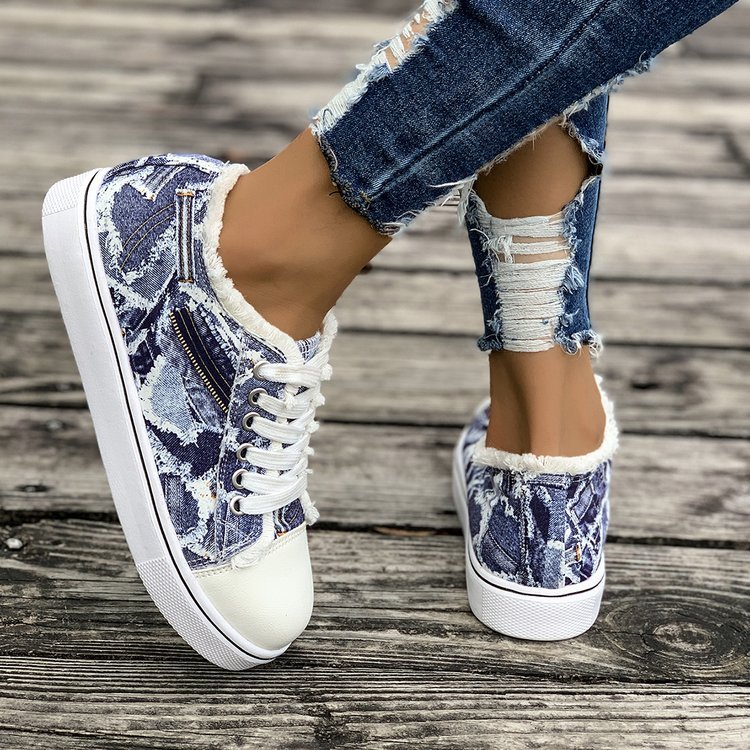 Plus Size Casual Flat Canvas Shoes