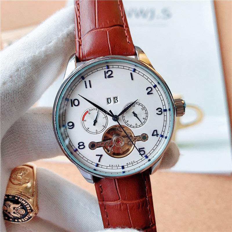 Belt mechanical men's watch