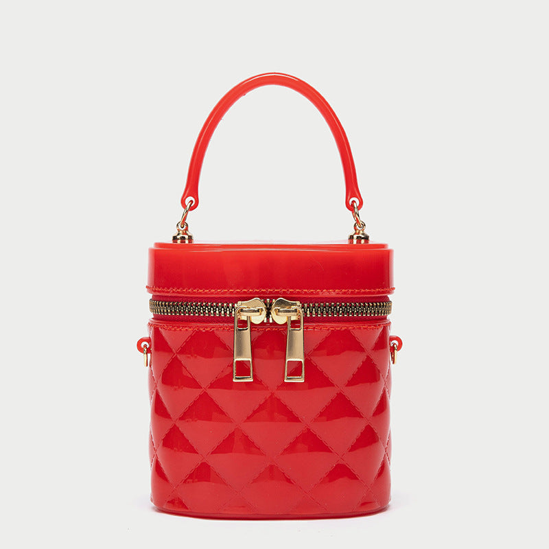 New Jelly Bag Women's Shoulder Messenger Bucket Bag