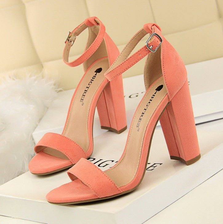 Thick with a word with sandals