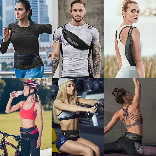 Sports waterproof cell phone belt bag
