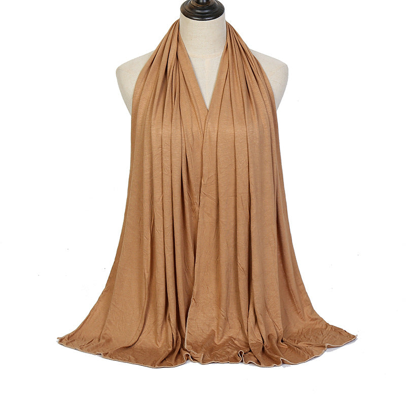 Solid Color Cotton Warm Shawl