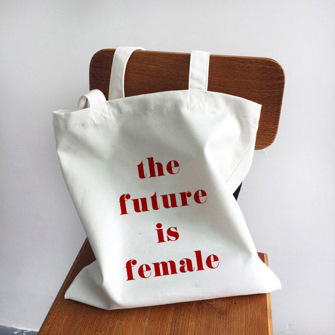 Girl Power Quotes Print Canvas Bag Shoulder