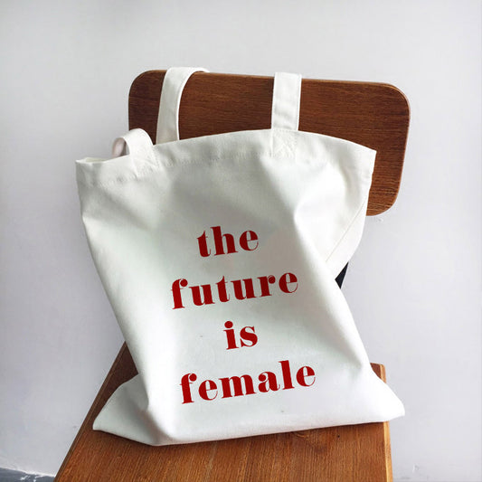 Girl Power Quotes Print Canvas Bag Shoulder