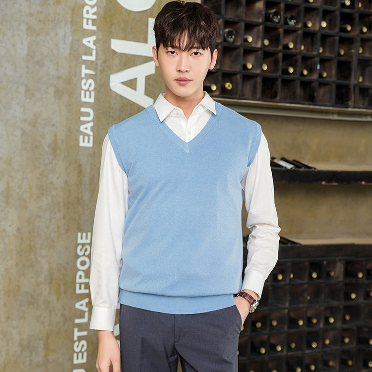 Pullover Knitting Men's Vest Autumn And Winter Clothing