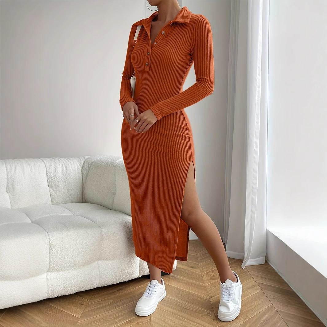 Knitted Slim Fit Dress For Women