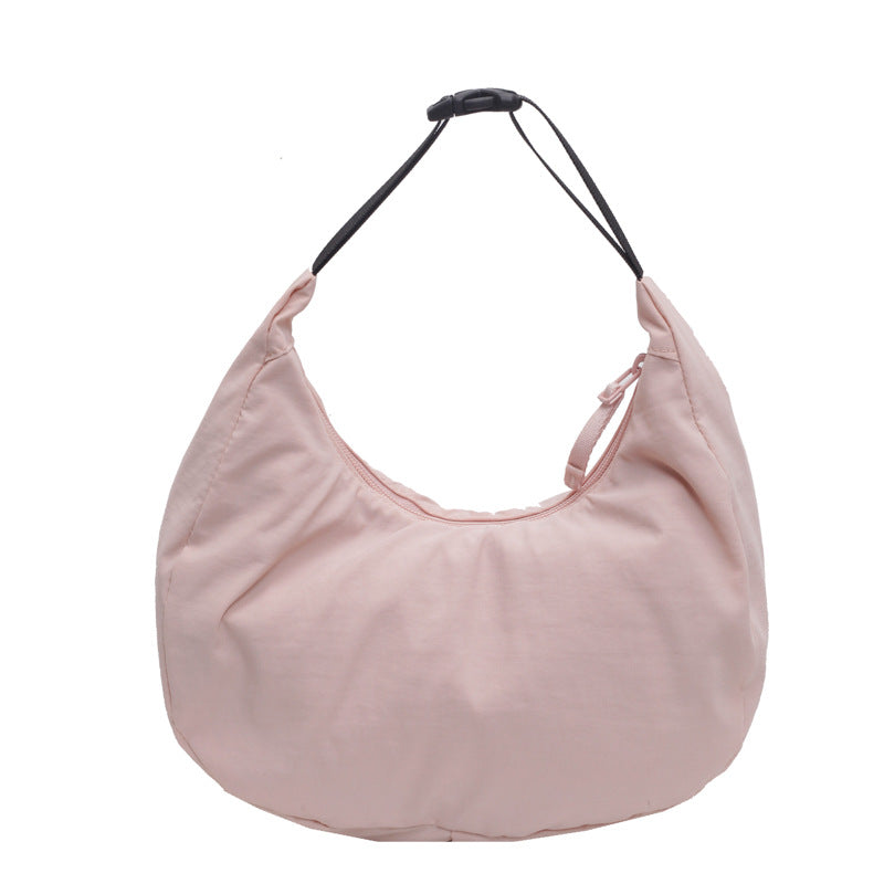 Lightweight Dumpling Bag Women's Solid Color Nylon Cloth