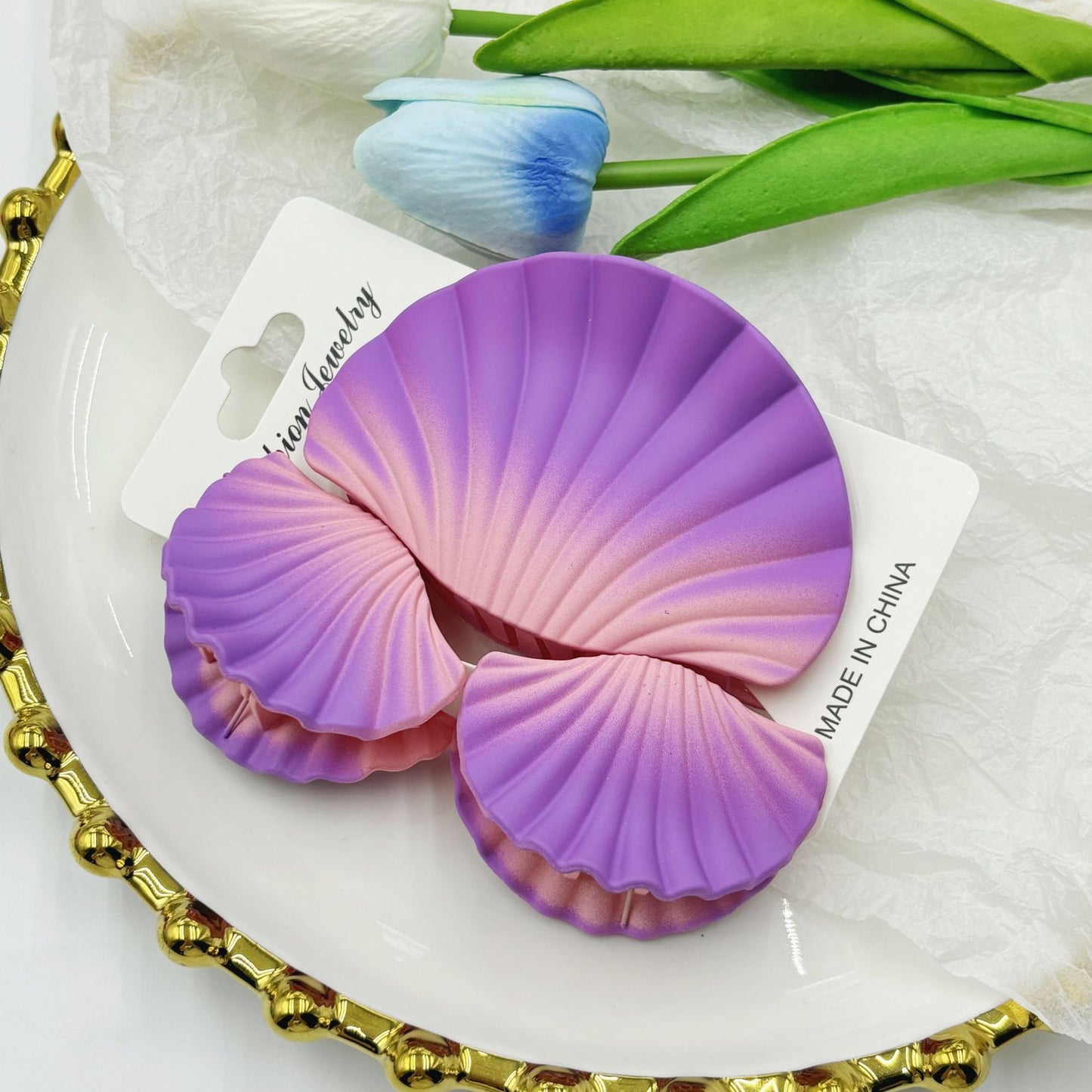 Gradient Frosted Hair Clip Set