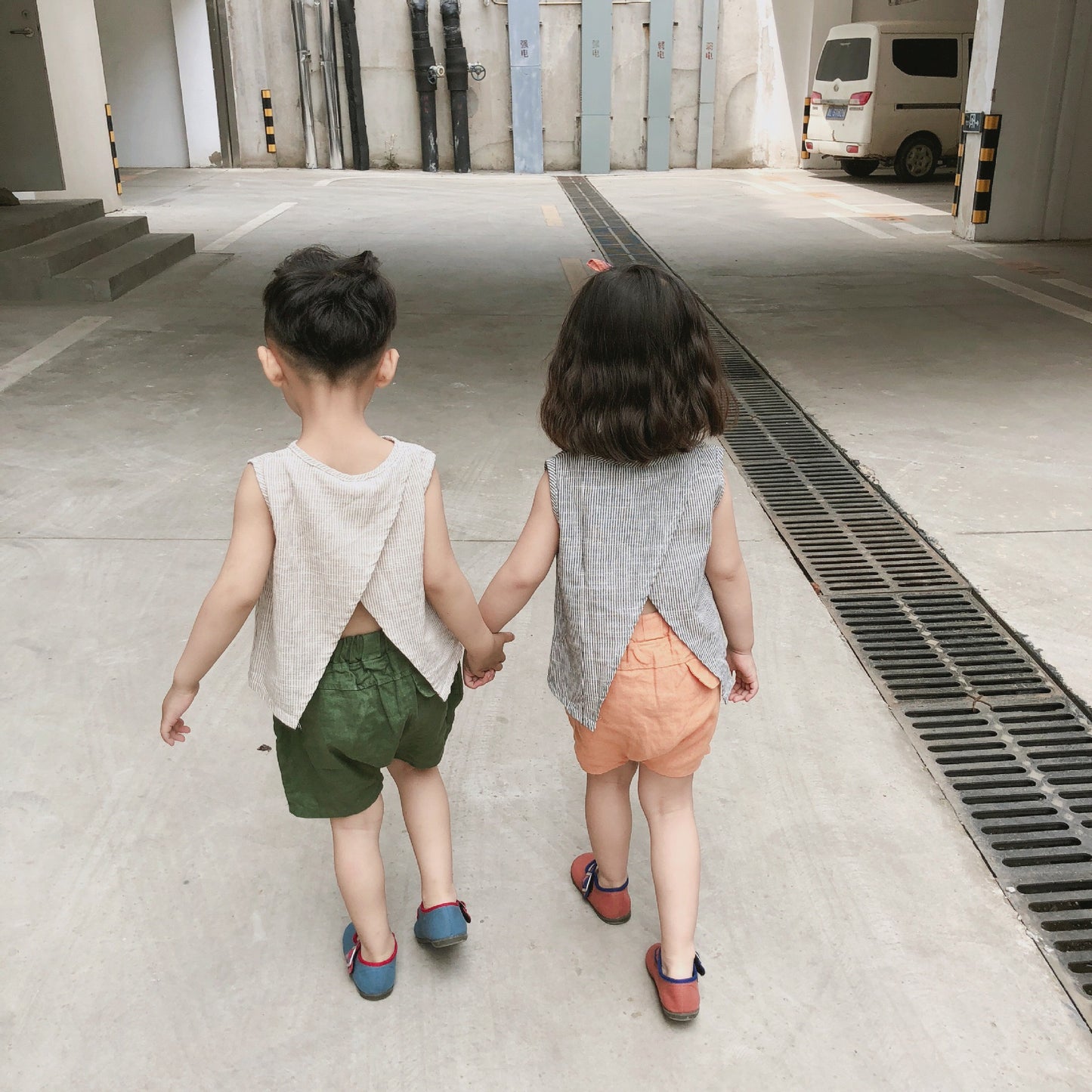 children's  cotton and linen shorts