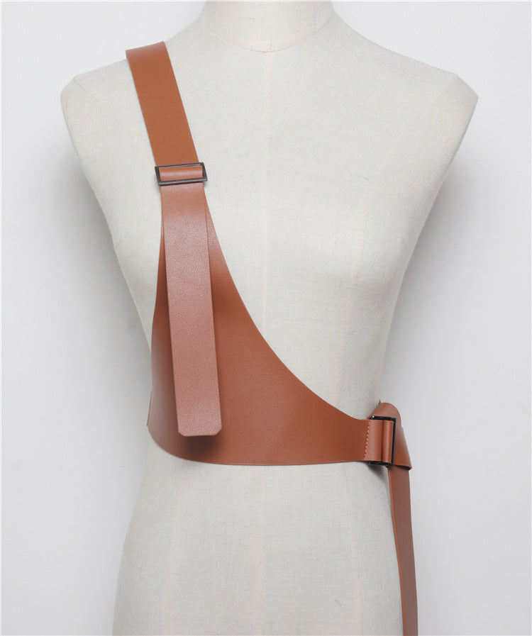 Harnais asymétrique en imitation cuir