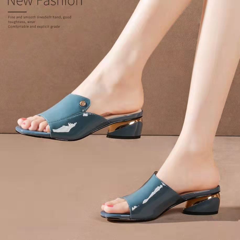 Temperament Casual Fashion Wear Trendy Lazy Half Slippers