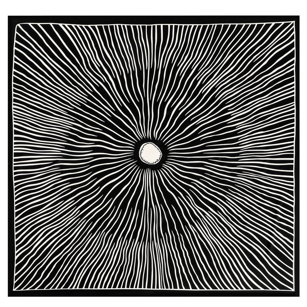Ladies Fashion Simple Retro Printed Square Scarf