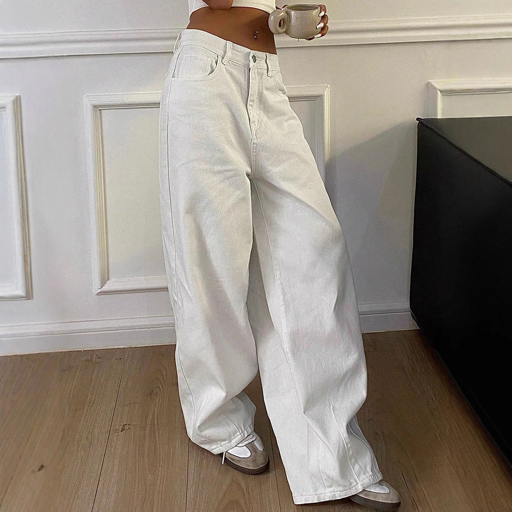 Vintage Jeans Wide Leg Casual Long Pants