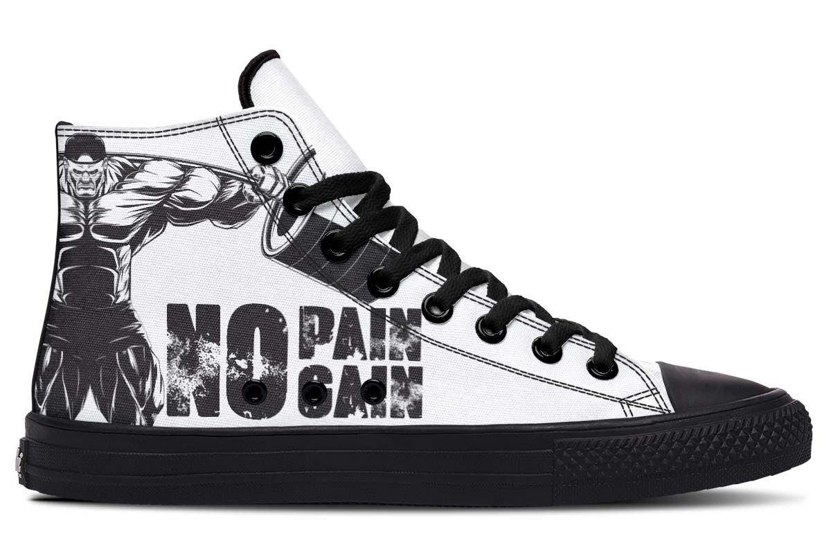 Men's And Women's Fashion Color Printing High-top Canvas Shoes