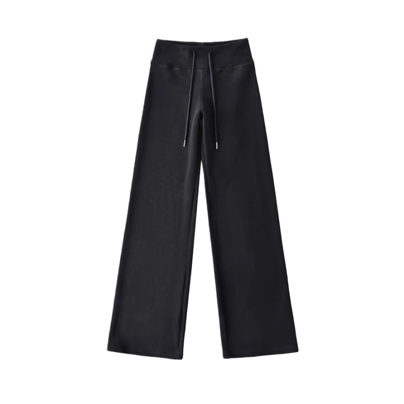 New Winter Fleece-lined, Extra-thick Warm Casual Straight-leg Pants